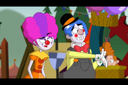 S1e13b Hildy Goes to the Carnival with Grim As Clowns 2