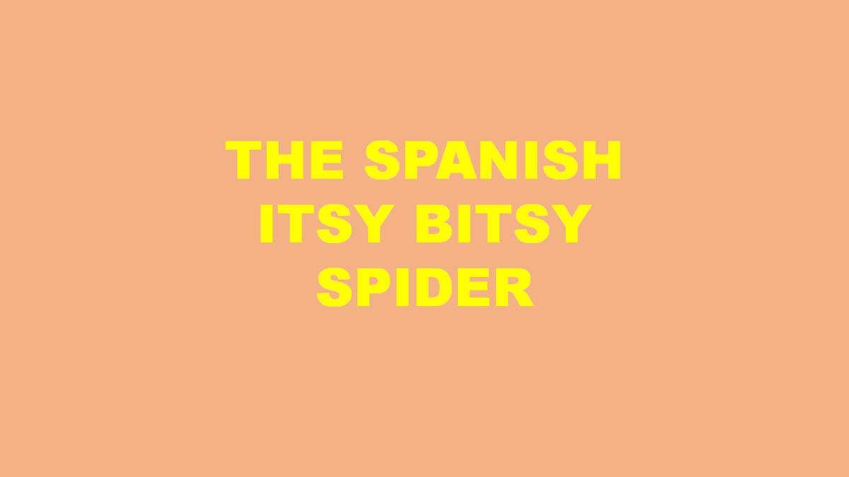The Spanish Itsy Bitsy Spider The Nick Jr. Extravaganza Wiki Fandom