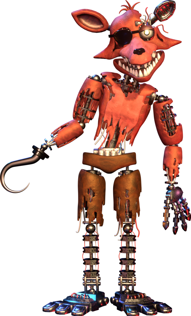Withered Foxy in style of Chica! Swapped W Foxy! (FNaF 2 Mods) 