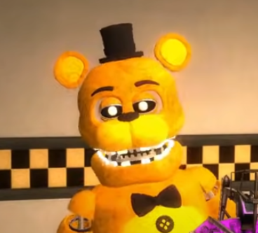 Fnafhelpwanted unwithered fredbear (golden freddy) by Meshal1899