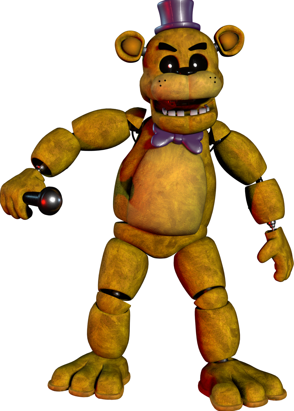 Fnafhelpwanted unwithered fredbear (golden freddy) by Meshal1899