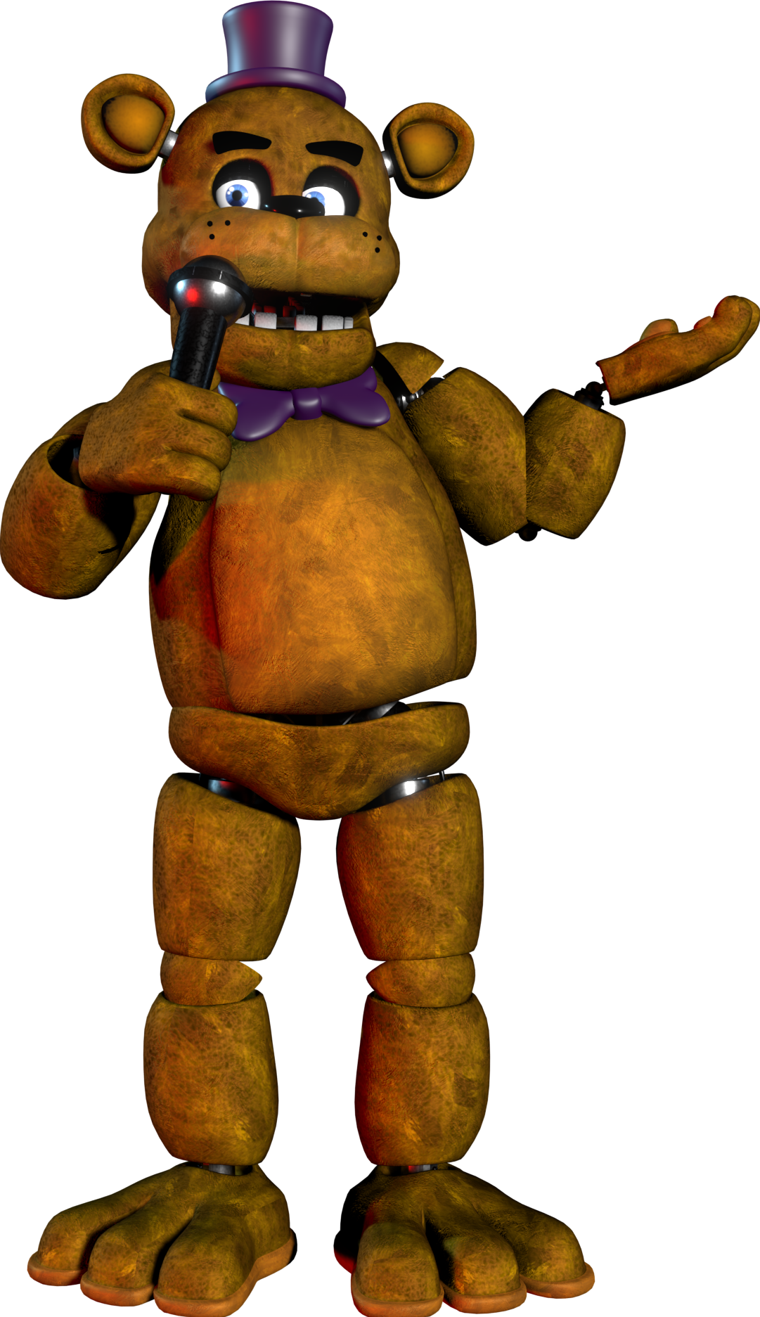 Mr. Rent Man on X: My version of Fredbear/Golden Freddy that I made in  Blender. Fredbear is probably my favorite version of Freddy in the whole  FNAF series. #FNAF  / X