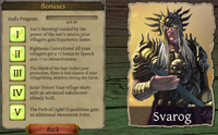 Thea Svarog Bonuses