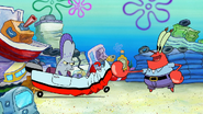 Mr. Krabs offering Everything Juice to Incidental 20.