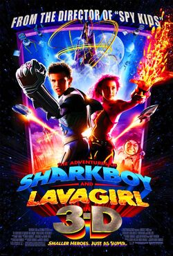 Adventures of shark boy and lava girl poster