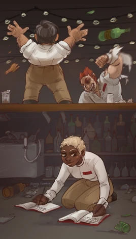 Bar fight by Jeinu