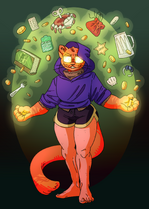 Garfield the Deals Warlock by Chewybats.