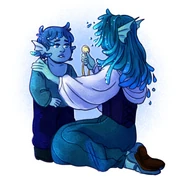 Argo and shebrie.jpeg (58 KB) art by @herbgerblin on tumblr