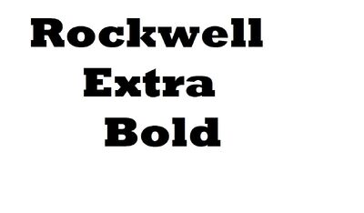 Rockwell Extra Bold