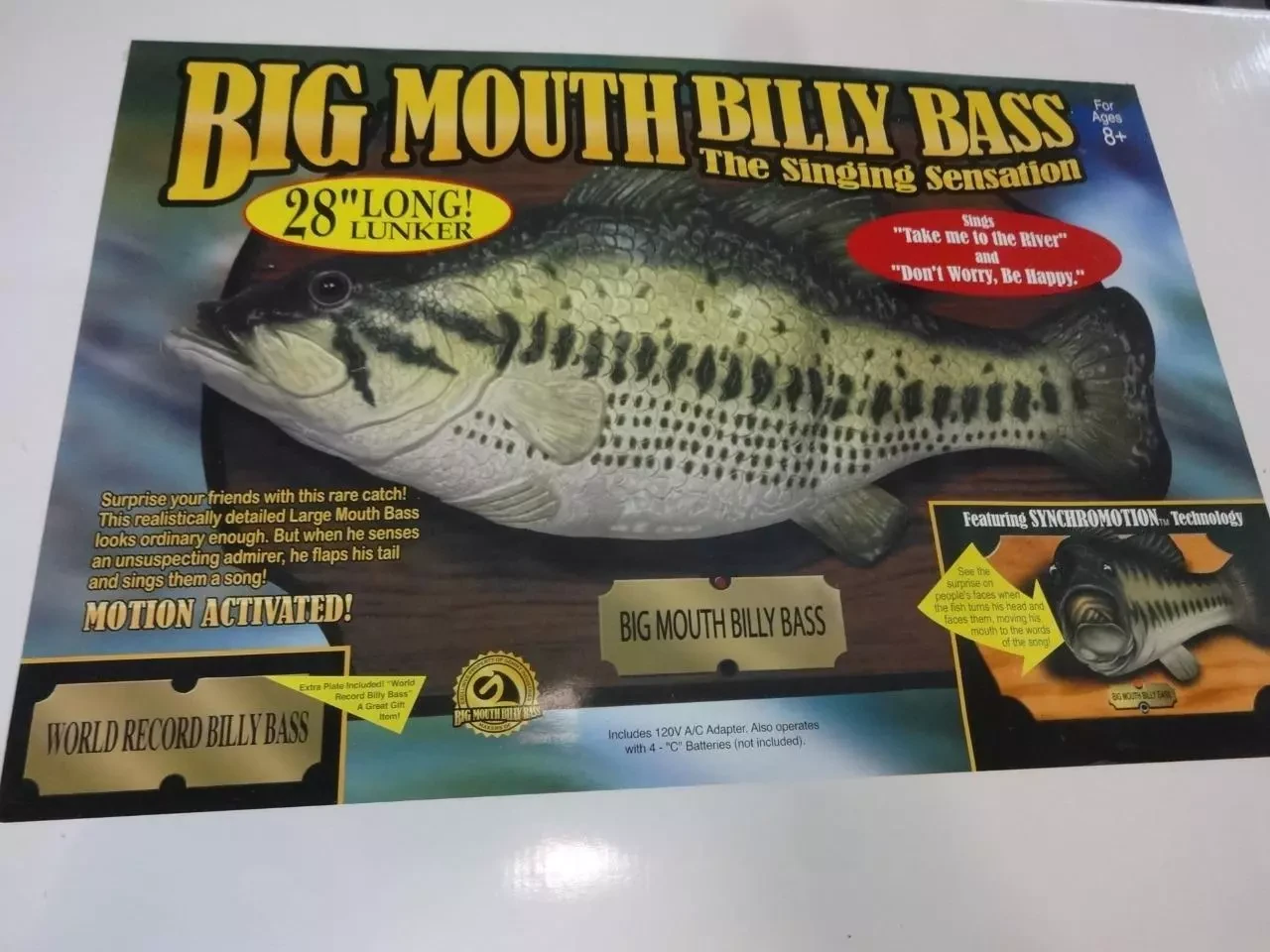 Big Mouth Billy Bass The Singing… Amazon.com: Big Mouth Billy Bass Motion-Activated Singing
