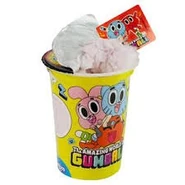 Gumball themed ice cream cup