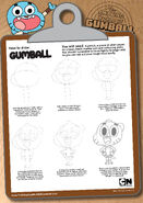 How to draw Gumball.