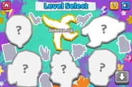 Level selection menu at the beginning.