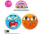 2017 Thank You Mart collab Gumball and Darwin face pins (stock photo)