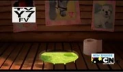 The toilet inside Molly's treehouse.