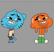 Gumball and darwin laughing faces