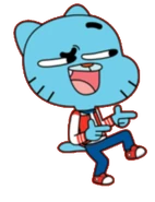 Gumball in a different outfit seen in several countries.