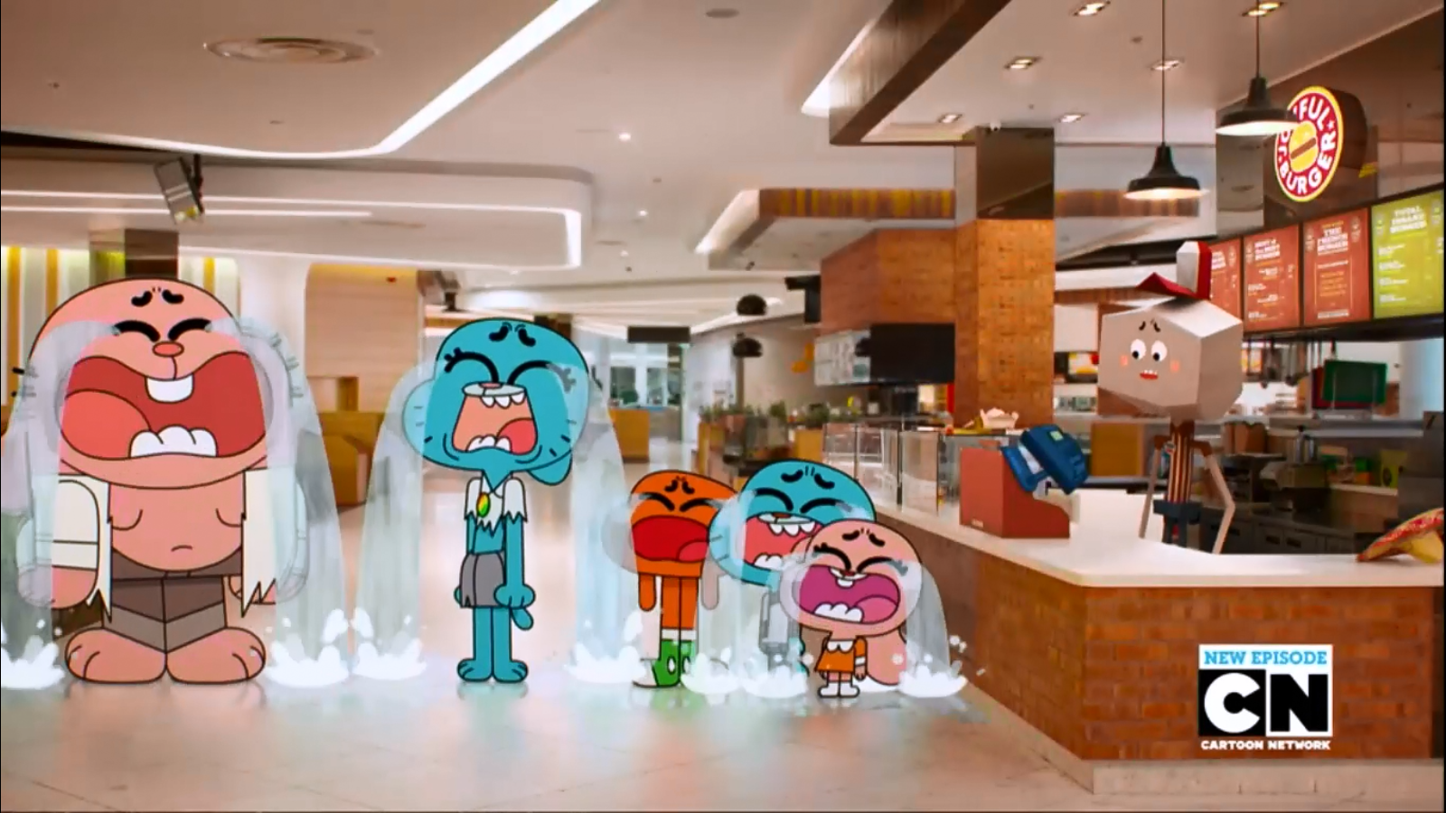 the amazing world of gumball episode where they run joyful burger