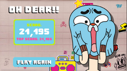 Manic Canteen, The Amazing World of Gumball Games