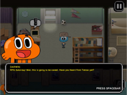 An example of the game's dialogue box
