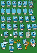 Sprites for the "Gumball" costume.