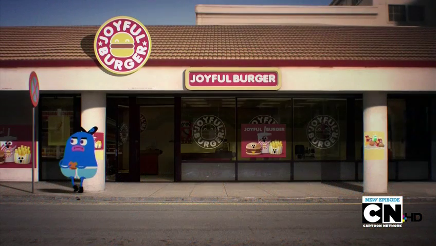 the amazing world of gumball episode where they run joyful burger