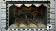 The garbage crusher.