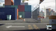The entrance to the Container Port.