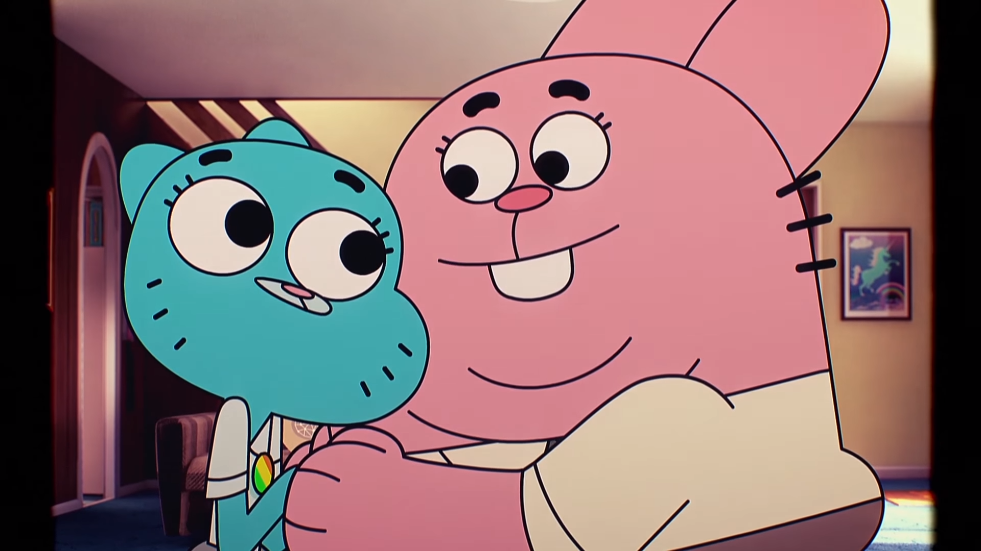 the amazing world of gumball nicole and richard kissing