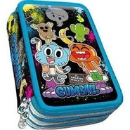 Blue double zippered Gumball case