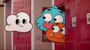 Gumball and darwin in masami's locker