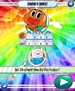 Winning a tournament round.