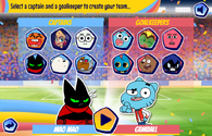 Choosing Gumball as a goalkeeper