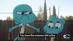 Fourth wall, The Amazing World of Gumball Wiki