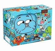 Box of Gumball promoted chocolate with pillow plush