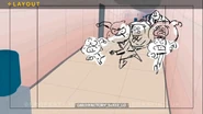 Mr. Yoshida as he appears in the storyboards for "The Factory."