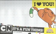 Part of Gumball Post-It Paper