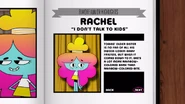 Character gallery page of Rachel