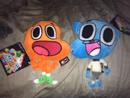 2015 Showbag Gumball & Darwin 6.5" Plushies, found at Sidney Royal Easter Show, Austrailia