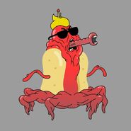 GB607VEGGING Costume HotDogGuy MutantAlien