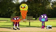 "The Comic" was banned in MENA and Turkey due to Gumball wearing his underwear and romantic themes.