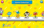 Some of the character figures, including Gumball and Darwin.