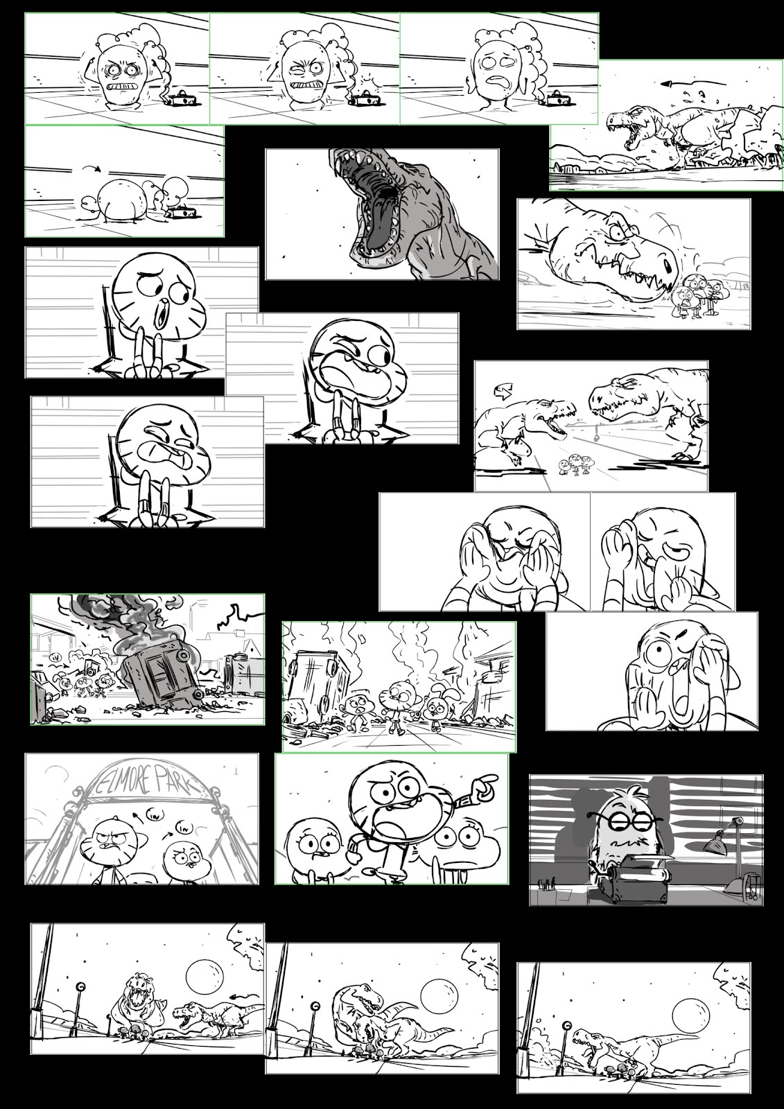 Production Art  World of gumball, The amazing world of gumball, Storyboard  drawing