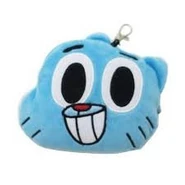 Gumball head keychain plush