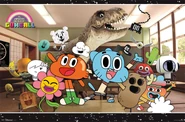 A 2014 Poster of Gumball and his class with some in their Season 2 designs.
