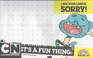 Part of Gumball Post-It Paper