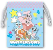 Small pastel colored Wattersons drawstring bag