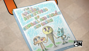 notebook: gumball watterson lined notebook -200 pages- : white, blue:  : Books