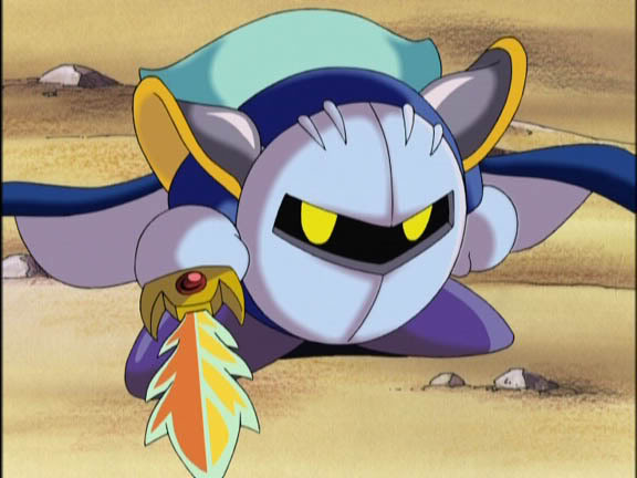 meta knight unmasked in kirby right back at ya