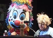 Clowny and Crash during the 1999/2000 Aquacadet Summit